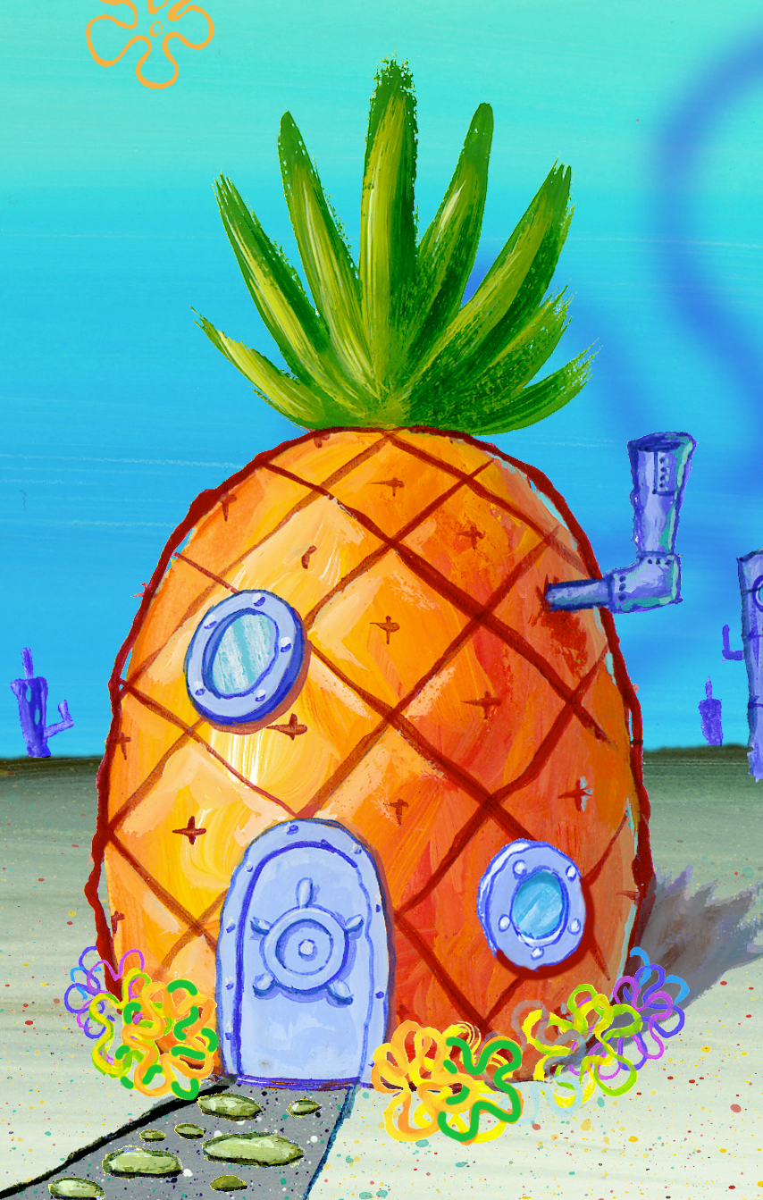 SpongeBob pineapple Blank Meme Template
