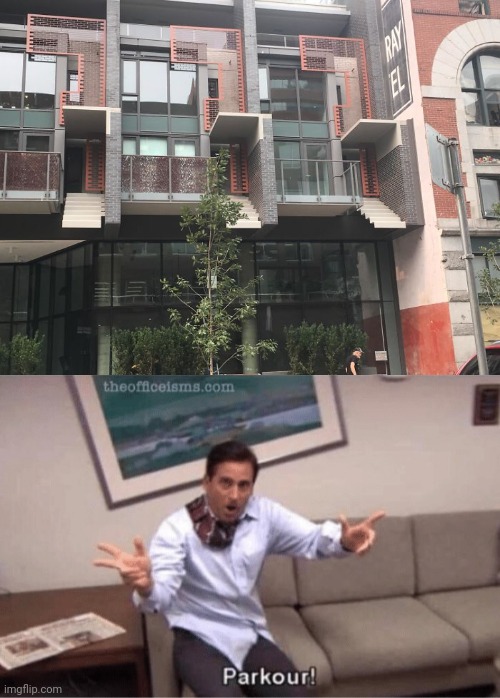 Building | image tagged in parkour,design fails,you had one job,memes,stairs,building | made w/ Imgflip meme maker