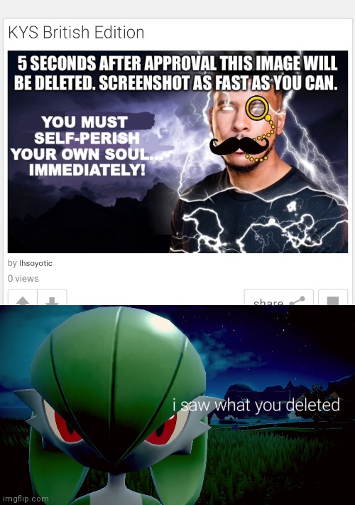 It ain't even British bro :eyeroll: | image tagged in i saw what you deleted | made w/ Imgflip meme maker