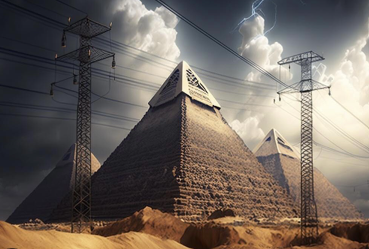 Electricity Pyramids lol Blank Meme Template