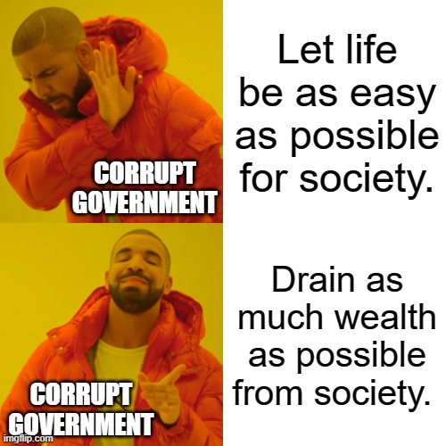 How to Identify a Corrupt Government | CORRUPT GOVERNMENT; CORRUPT GOVERNMENT | image tagged in government,corruption,economics,economy,work,hippity hoppity you're now my property | made w/ Imgflip meme maker