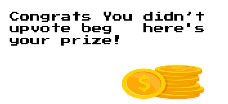 High Quality congratulations you didn't  upvote a beggar Blank Meme Template