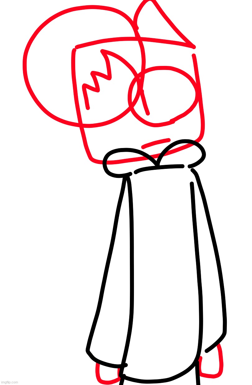 i drew this randomly... not sure if it's supposed to be EdgyCube, i know it's going to not be canon. | made w/ Imgflip meme maker