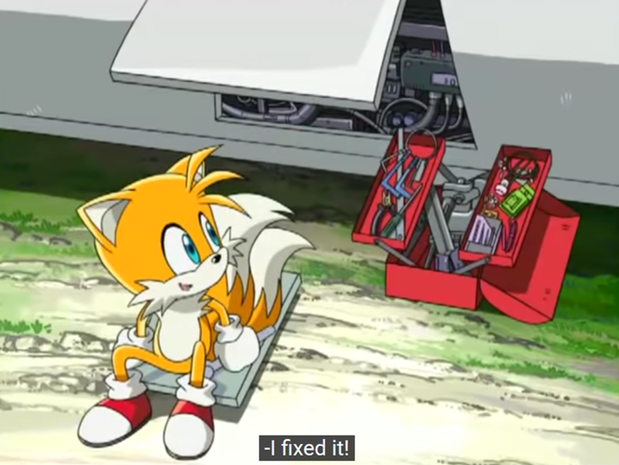 High Quality tails i fixed it Blank Meme Template