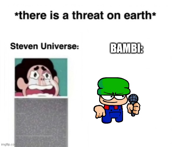 c o r n | BAMBI: | image tagged in there is a threat on earth | made w/ Imgflip meme maker