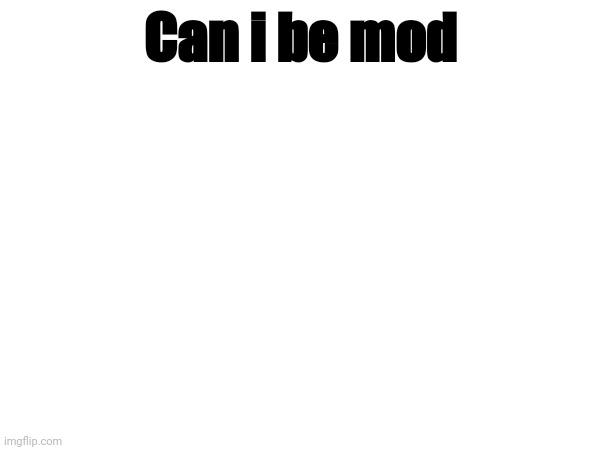Can i be mod | made w/ Imgflip meme maker