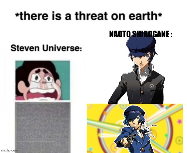 just use gun (Naoto could beat bill frfr) | made w/ Imgflip meme maker