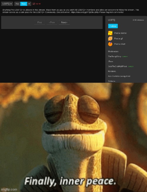 image tagged in finally inner peace | made w/ Imgflip meme maker