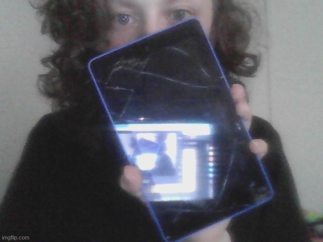 Don´t question the reflection on the ipad | made w/ Imgflip meme maker