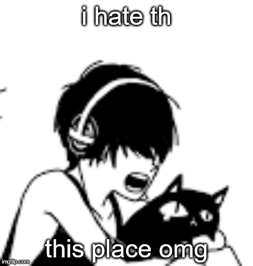 i like ice cream | i hate th; this place omg | image tagged in raaaaaa | made w/ Imgflip meme maker