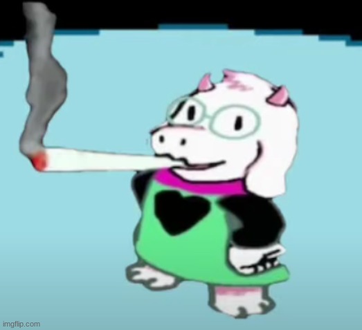 Ralsei Smokes a fat blunt | image tagged in ralsei smokes a fat blunt | made w/ Imgflip meme maker