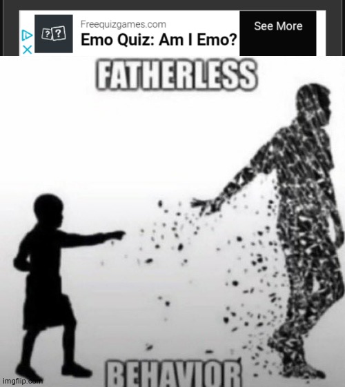 L ad | image tagged in fatherless behavior | made w/ Imgflip meme maker