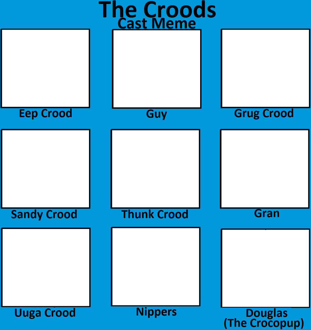 The Croods Meme Cast Blank Meme Template