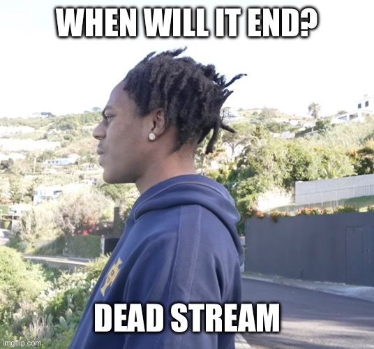 When will it end | DEAD STREAM | image tagged in when will it end | made w/ Imgflip meme maker
