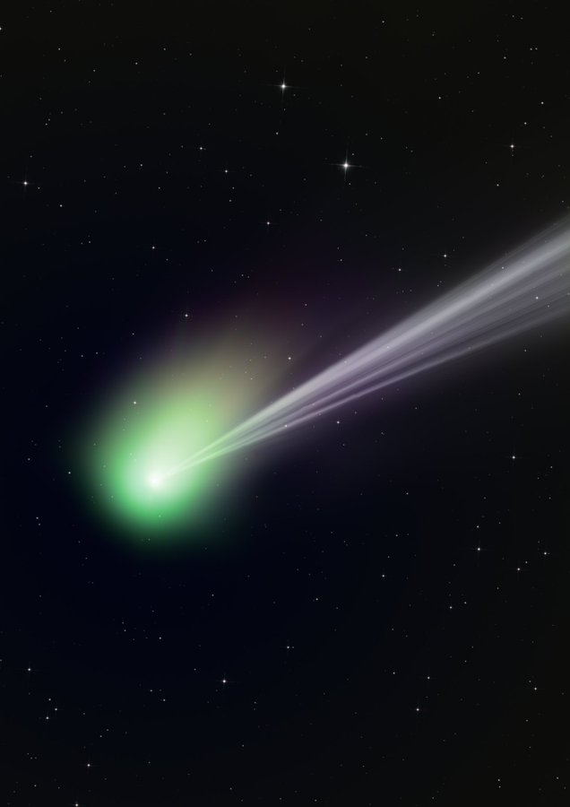 High Quality Green comet 2023 Blank Meme Template
