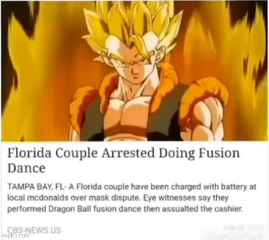 The ultimate fusion | image tagged in memes,shitpost,dragon ball,florida,oh wow are you actually reading these tags | made w/ Imgflip meme maker