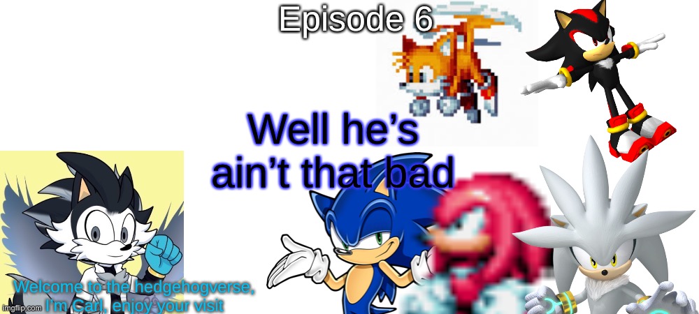 S6 - The Hedgehogverse | Episode 6; Well he’s ain’t that bad; Welcome to the hedgehogverse, I’m Carl, enjoy your visit | made w/ Imgflip meme maker