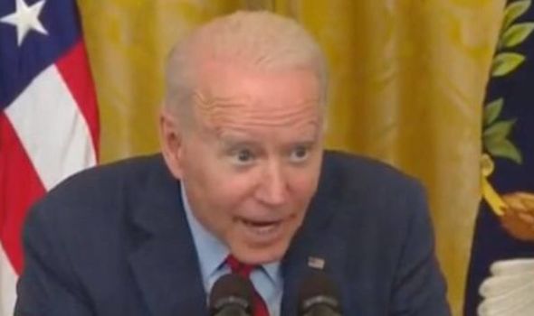 Biden talking in microphone Blank Meme Template