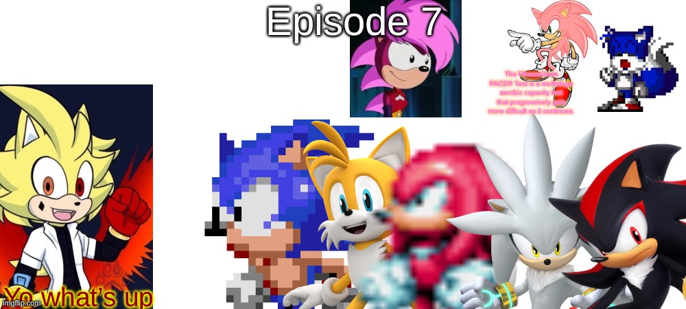 S6 - Still in the Hedgehogverse | Episode 7; The FitnessGram PACER Test is a multistage aerobic capacity test that progressively gets more difficult as it continues. Yo what’s up | made w/ Imgflip meme maker