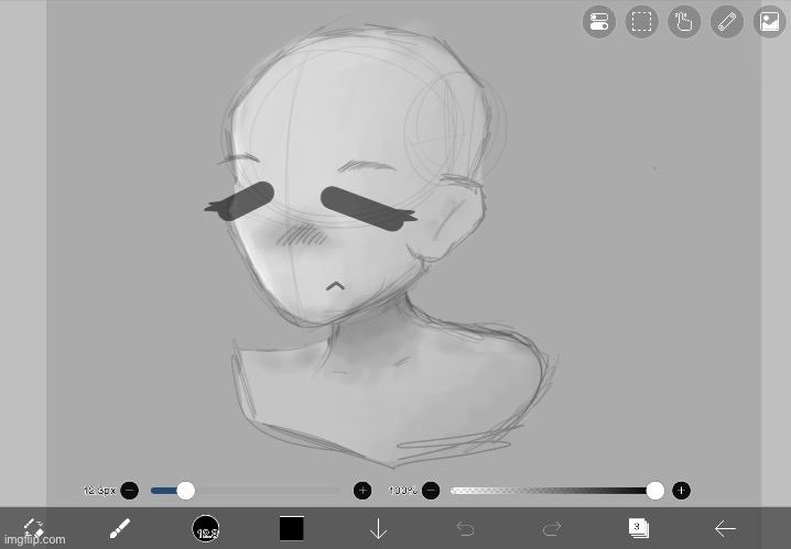 WIP drawing (I’m so stuck on drawing the hair ;skull emoji;) | image tagged in art | made w/ Imgflip meme maker