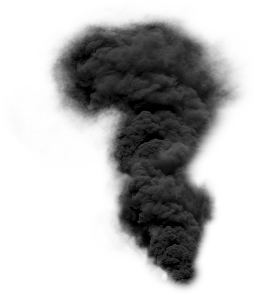 High Quality Black Smoke Transparent Background Blank Meme Template