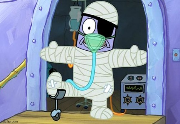 Injury Spongebob | image tagged in injury spongebob | made w/ Imgflip meme maker