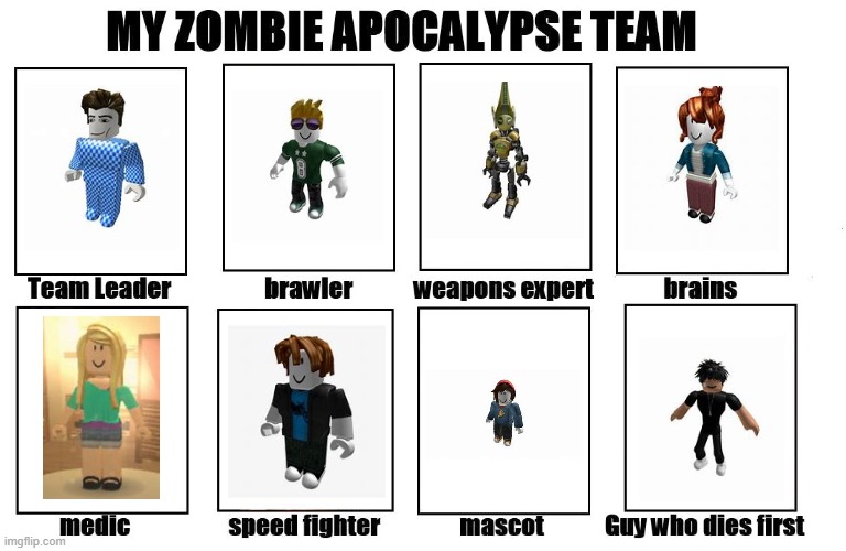 Image Title | image tagged in my zombie apocalypse team | made w/ Imgflip meme maker