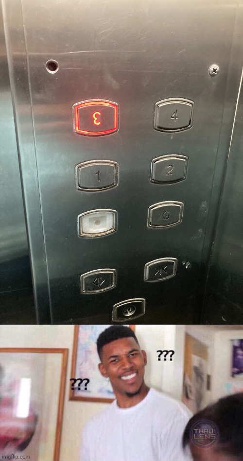 Elevator | image tagged in black guy confused,elevator,elevator buttons,you had one job,memes,upside down | made w/ Imgflip meme maker