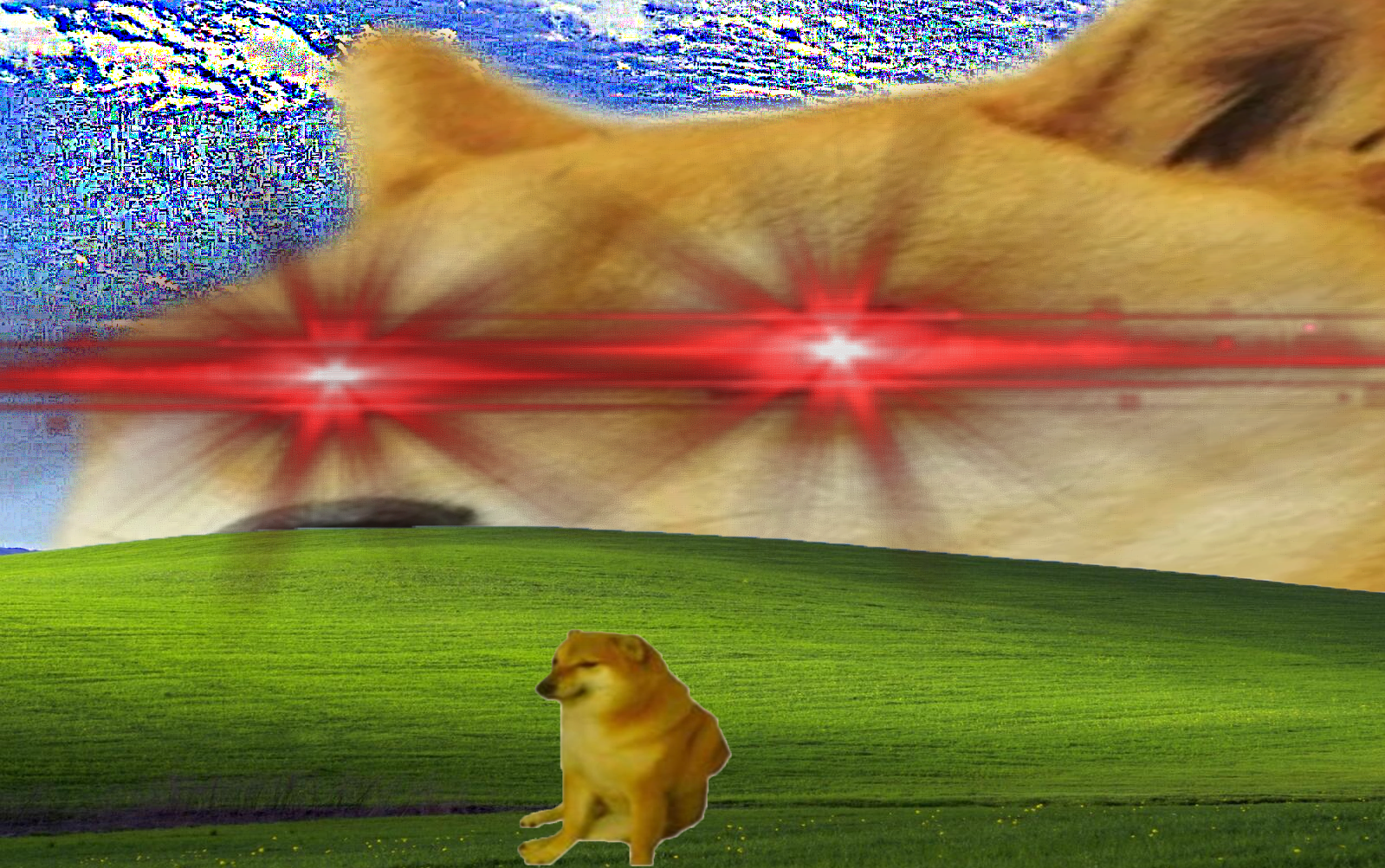 Strong Doge & weak doge Blank Meme Template