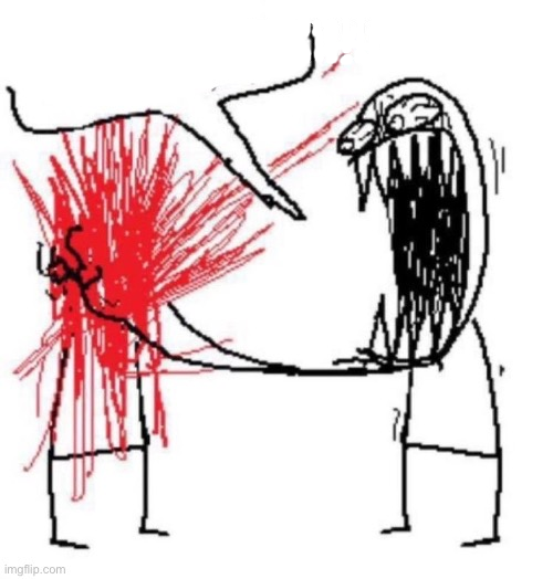 guy screaming at guy Blank Meme Template