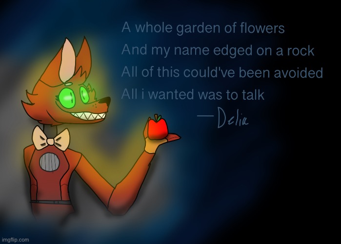 Fnaf oc, idk if she'll be accepted in fnaf | image tagged in delia | made w/ Imgflip meme maker