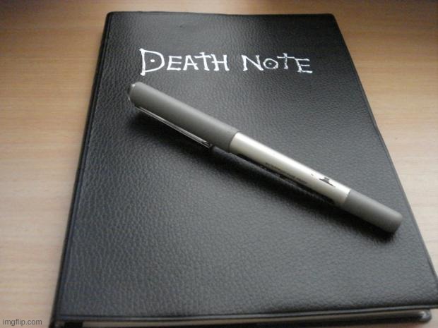 image tagged in death note | made w/ Imgflip meme maker
