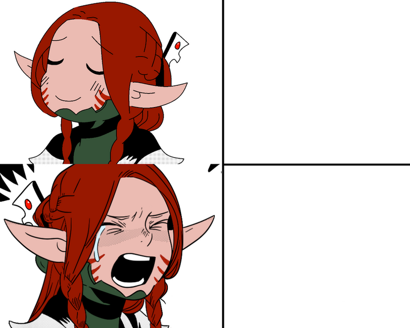 Proud Eldar Blank Meme Template