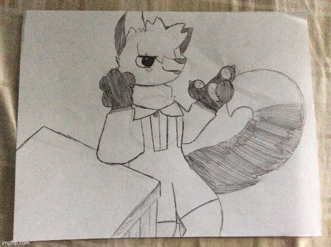 Drew this for Icy the other day :P | image tagged in f o x | made w/ Imgflip meme maker