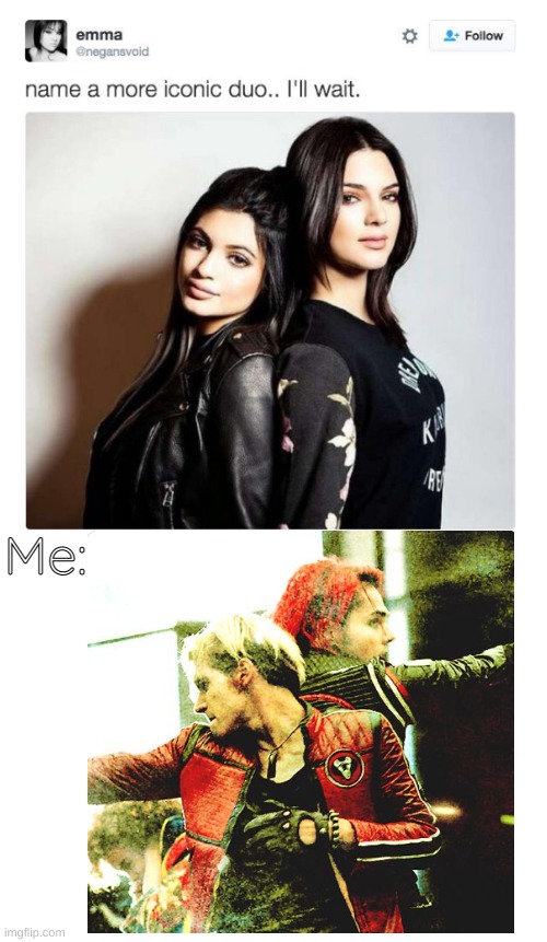 And Some MCR for the day | Me: | image tagged in name a more iconic duo,mcr,gee way,mikey way | made w/ Imgflip meme maker