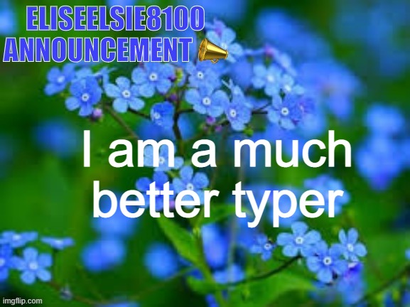Are you? | I am a much better typer | image tagged in eliseelsie8100 announcement | made w/ Imgflip meme maker