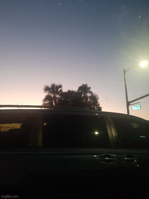Sunset (Sorry about the car in the way) | image tagged in sunset | made w/ Imgflip meme maker