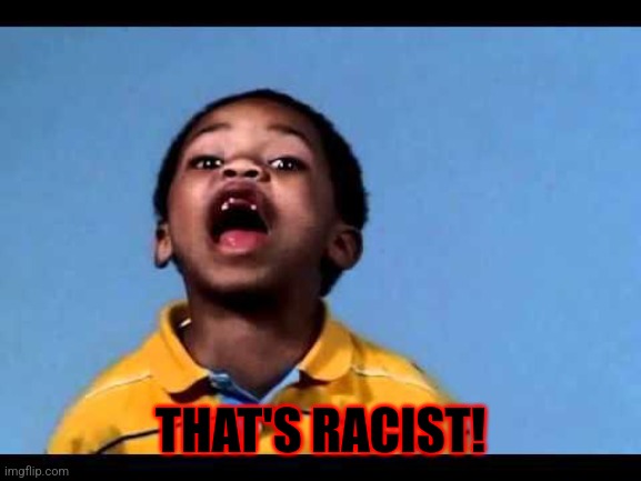 That's racist 2 | THAT'S RACIST! | image tagged in that's racist 2 | made w/ Imgflip meme maker