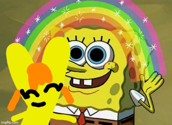 Charlie and the Alphabet Letter Y & Spongebob SquarePants rainbow | image tagged in memes,imagination spongebob,y,charlie and the alphabet,spongebob | made w/ Imgflip meme maker