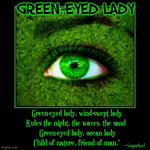 7 Minute Song from the 70s by Sugarloaf | GREEN-EYED LADY | image tagged in vince vance,memes,1970s,green eyes,lady,old school | made w/ Imgflip meme maker