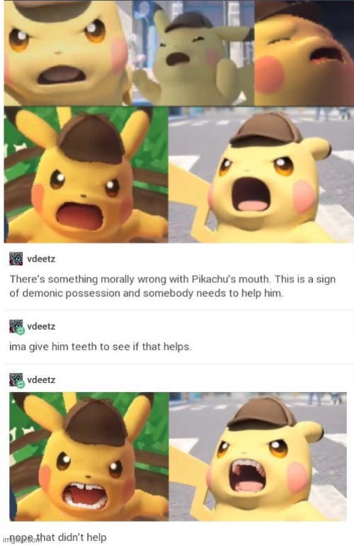I am now scarred for life | image tagged in pikachu,memes,memers,unsettled detective pikachu | made w/ Imgflip meme maker