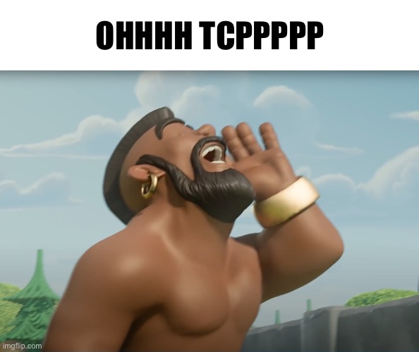 hog ridaaaa | OHHHH TCPPPPP | image tagged in hog ridaaaa | made w/ Imgflip meme maker