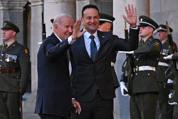 Joe Biden meets Taoiseach, Leo Varadkar Blank Meme Template