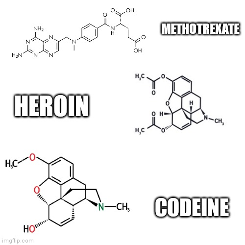 Types of drųgs | METHOTREXATE; HEROIN; CODEINE | image tagged in memes,drugs,don't do drugs | made w/ Imgflip meme maker
