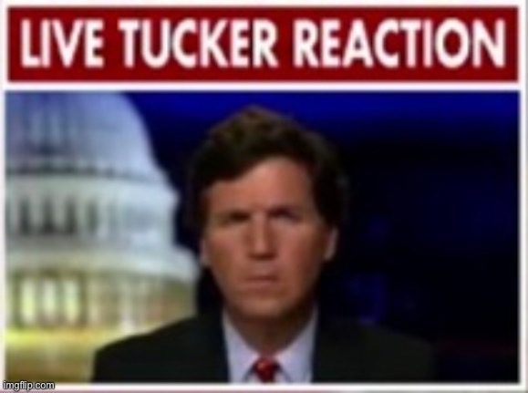 Can we credit the beginning of something | image tagged in live tucker reaction | made w/ Imgflip meme maker