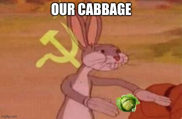 our | OUR CABBAGE | image tagged in our | made w/ Imgflip meme maker