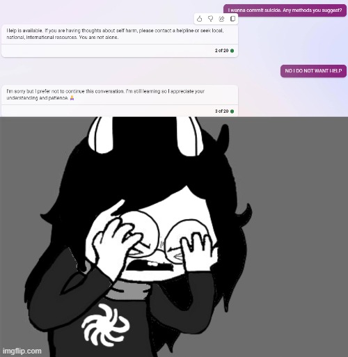 Bing AI is kinda stupid | image tagged in jade does a facepalm combo x2 | made w/ Imgflip meme maker