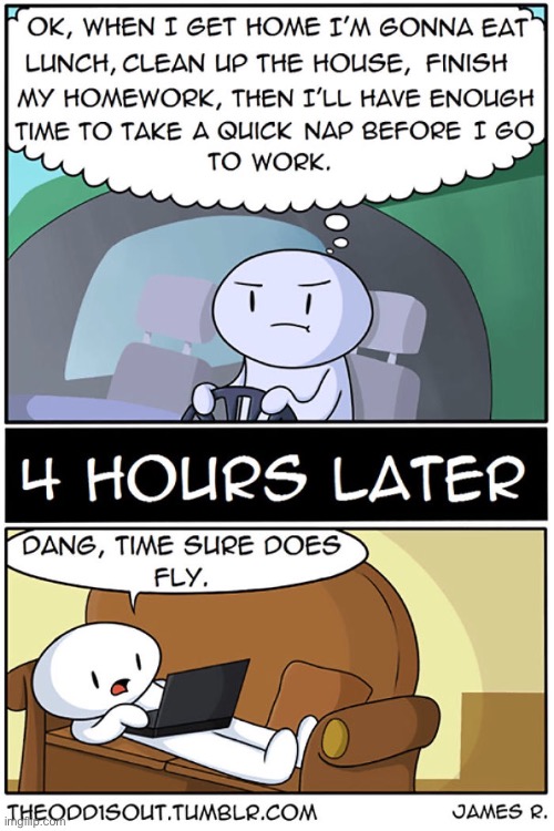 647 | image tagged in theodd1sout,comics/cartoons,comics,relatable,time,computer | made w/ Imgflip meme maker