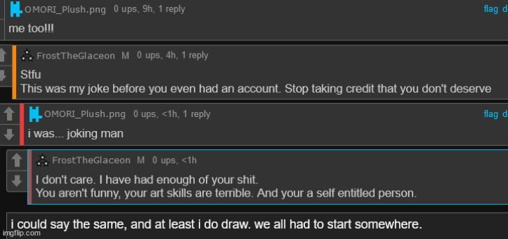 this mf draws once every one year then calls my art shit when his art is practically the same as mine | made w/ Imgflip meme maker