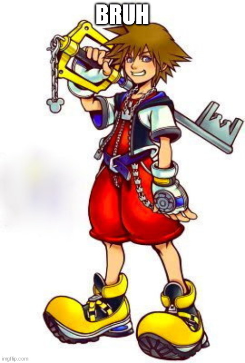 Kingdom Hearts Sora | BRUH | image tagged in kingdom hearts sora | made w/ Imgflip meme maker